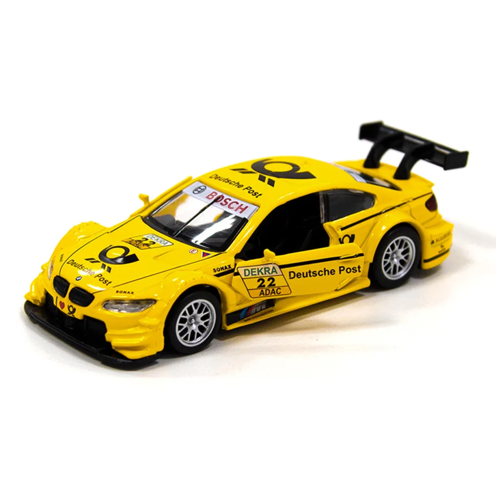 Детская автомодель TechnoDrive металлическая 1:18 жёлтая