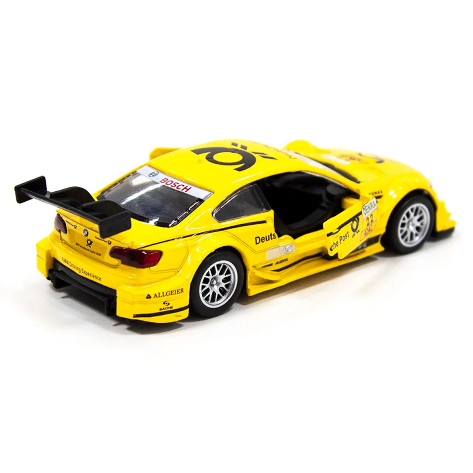 Детская автомодель TechnoDrive металлическая 1:18 жёлтая