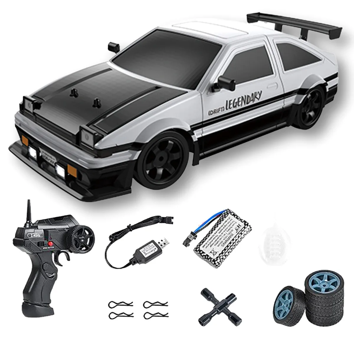 Дрифтова машинка на акумуляторі Toyota AE86 з пультом управління 28 см 4WD червона
