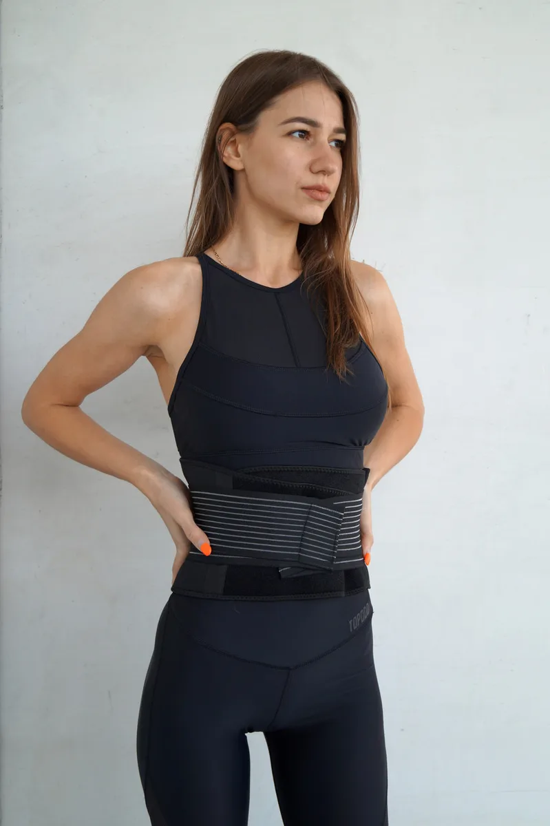 Пояс-корсет Active Point неопрен L/XL чорний для підтримки спини