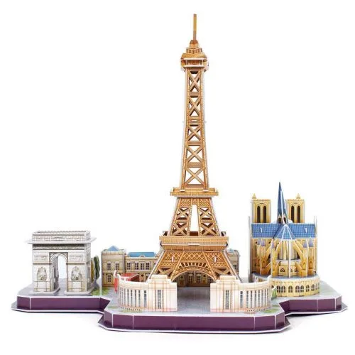 Тривимірна головоломка-конструктор City Line Paris CubicFun 3D пазл для дітей та дорослих.