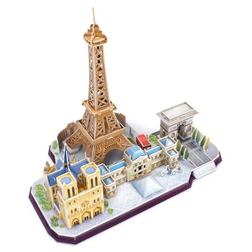 Тривимірна головоломка-конструктор City Line Paris CubicFun 3D пазл для дітей та дорослих.