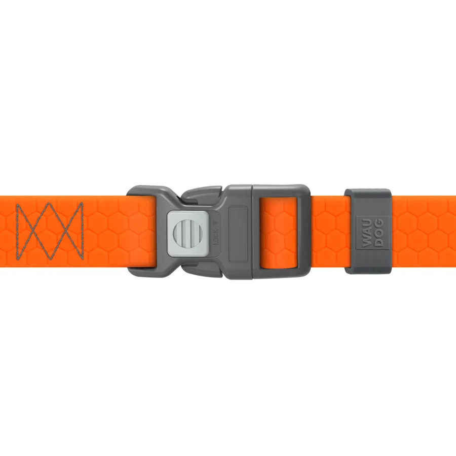 Шлея анатомічна WAUDOG Waterproof Н-подібна 20 мм Collartex М 40-66 см помаранчева