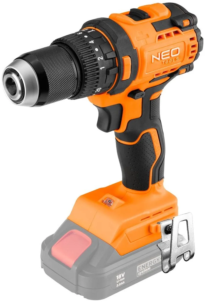 Акумуляторний шурупокрут-дриль Neo Tools 18В 95Нм 0-320 0-1700об/хв легкий безщітковий інструмент для свердління загвинчування