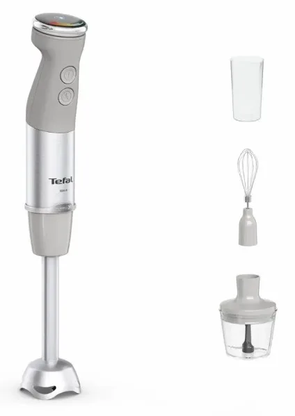 Занурювальний блендер Tefal 1000 Вт нержавіюча сталь сірий 20 швидкостей