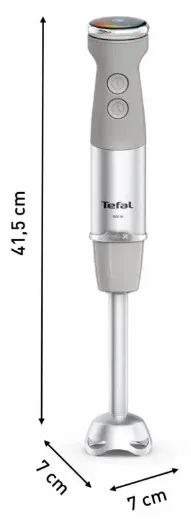 Занурювальний блендер Tefal 1000 Вт нержавіюча сталь сірий 20 швидкостей
