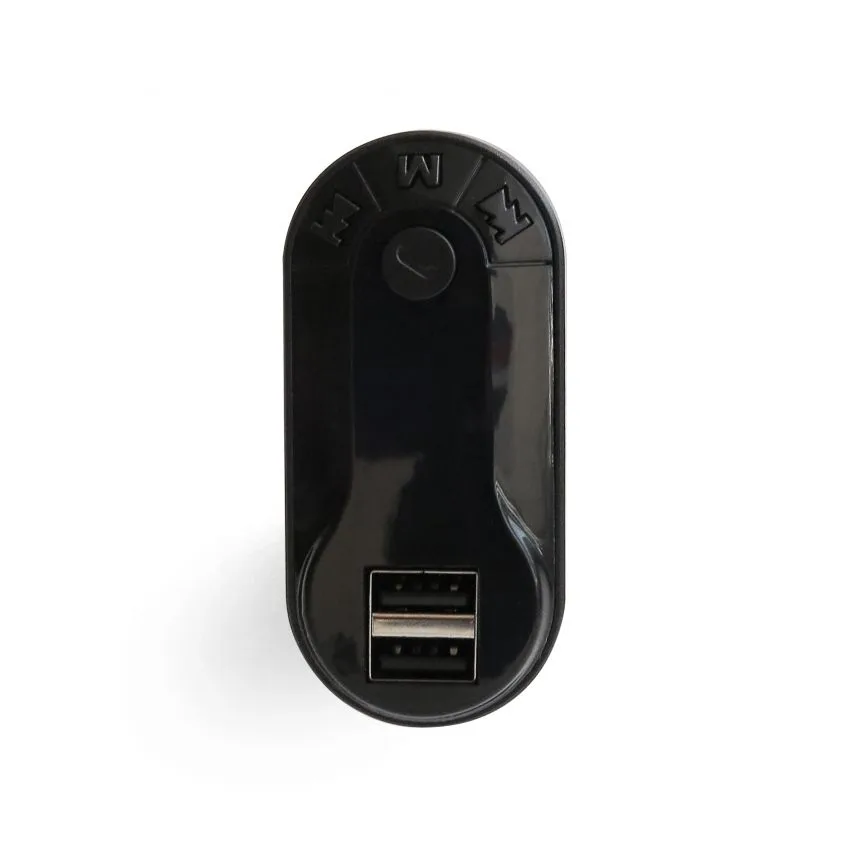 FM-трансмітер Bluetooth пластик чорний 4 порти 2 USB 2,1А