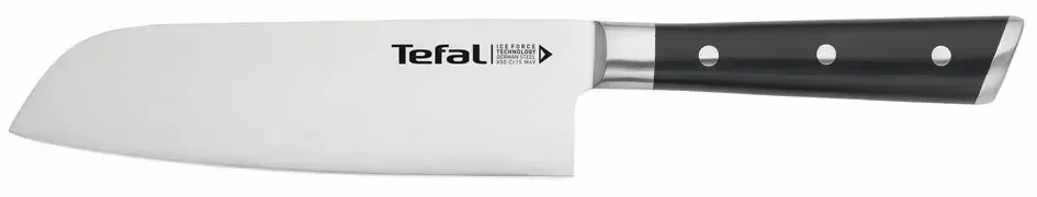 Набір кухонних ножів Tefal Ice Force, 2 предмети, з нержавіючої сталі, пластикові рукоятки, чорного кольору.