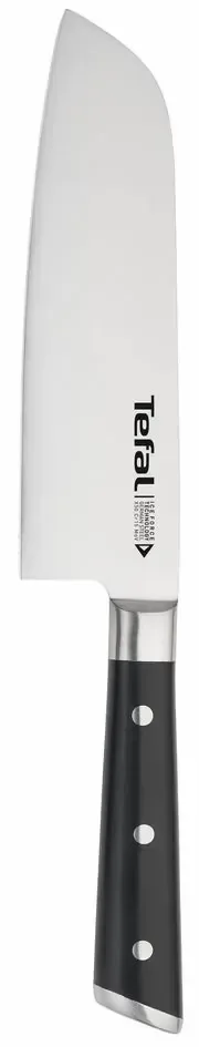 Набір кухонних ножів Tefal Ice Force, 2 предмети, з нержавіючої сталі, пластикові рукоятки, чорного кольору.