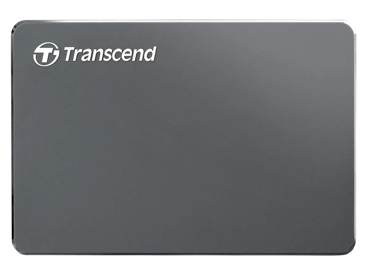HDD накопичувач Transcend портативний 2TB алюміній 2.5" сірий