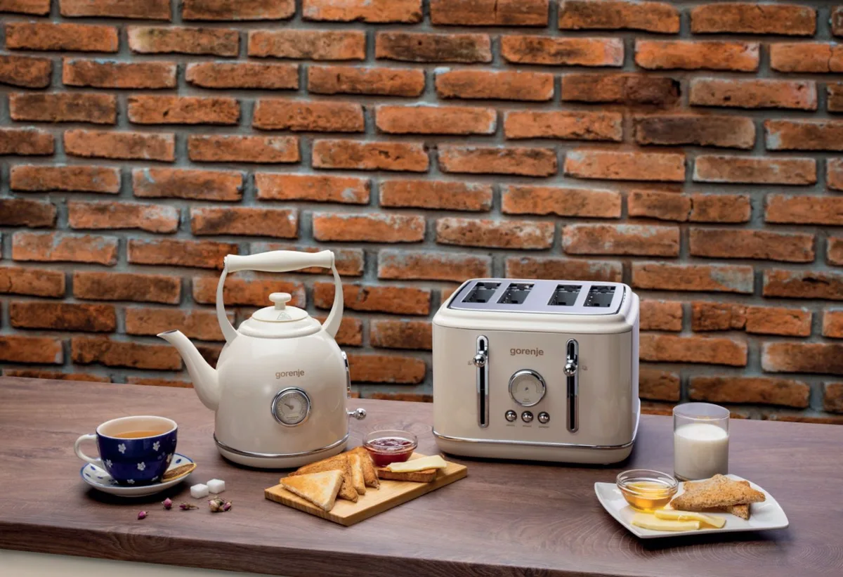 Тостер Gorenje 950 Вт пластик метал бежевий 4 відділення функція розморожування автовідключення