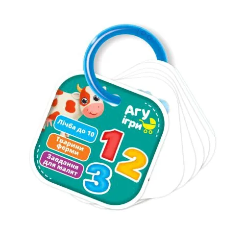 Розвивальні картки Vladi Toys Лічба Ферма для дітей 1-3 роки