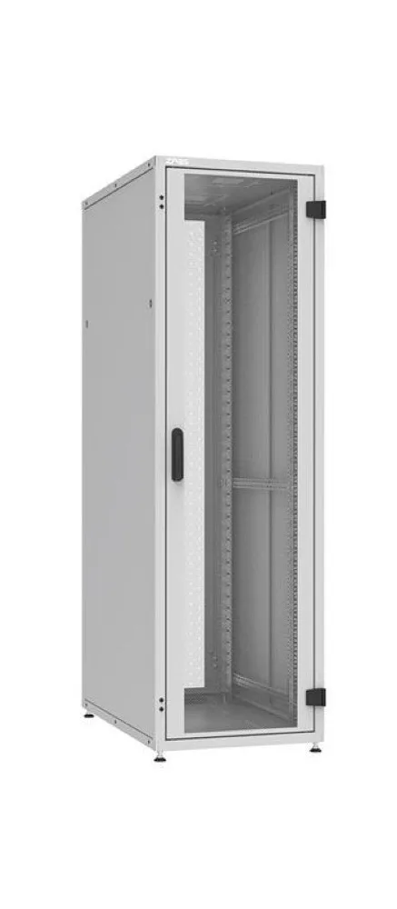 Шафа ZPAS 19", 18U, SZB IT, одностулкові передні та задні перфоровані двері, 600x1000 мм, максимально 1000кг, чорна