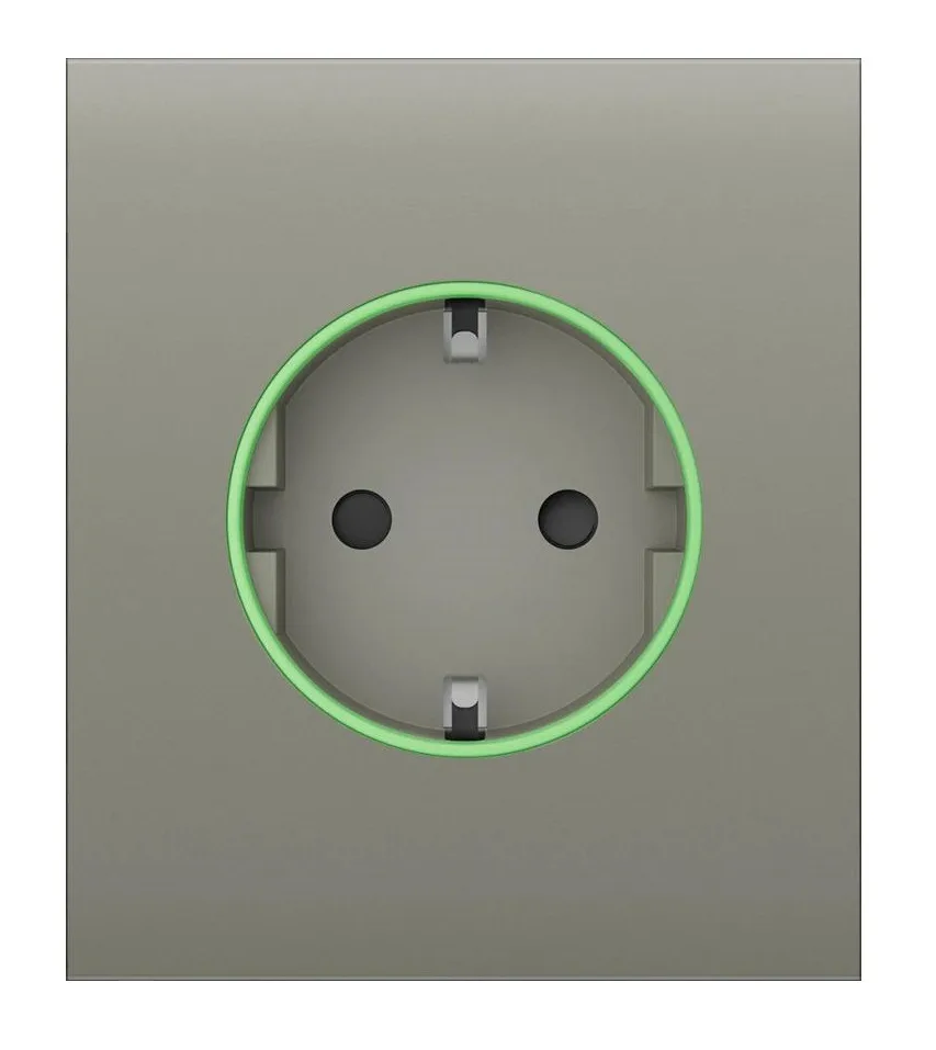 Центральна панель для вбудованої розетки Ajax CenterCover for Outlet smart, Jeweler, бездротова, olive