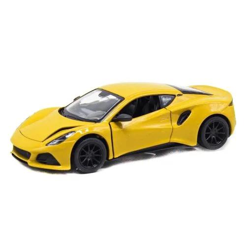 Инерционная игрушка KINSMART Lotus Emira металлическая жёлтая 11х4х4 см