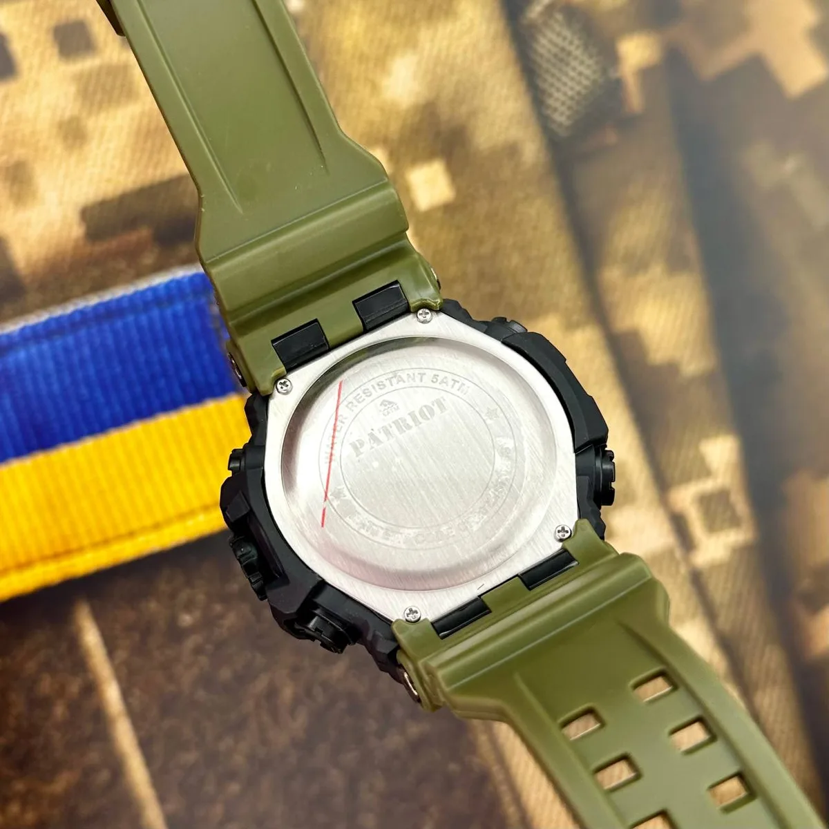 Наручні годинники Patriot 002AGUASI водонепроникні 50 м чорні 56х56 мм
