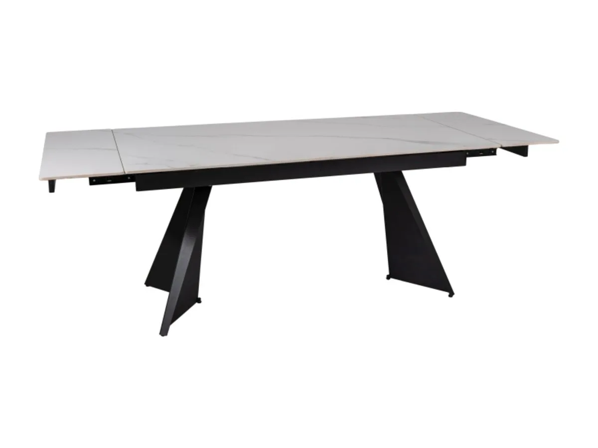 Стіл LACONI 160х90 см білий чорний