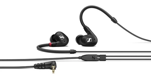 Навушники Sennheiser динамічні дротові вакуумні 10 мм чорні