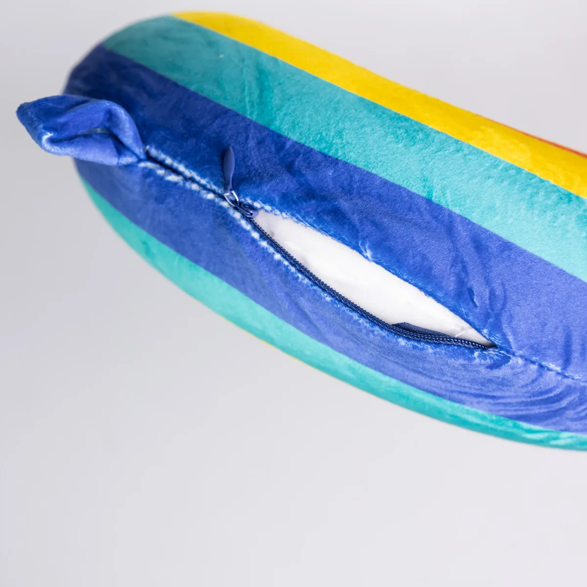 Подушка для шиї Rainbow U-подібна Memory Foam 30х30 см Синя