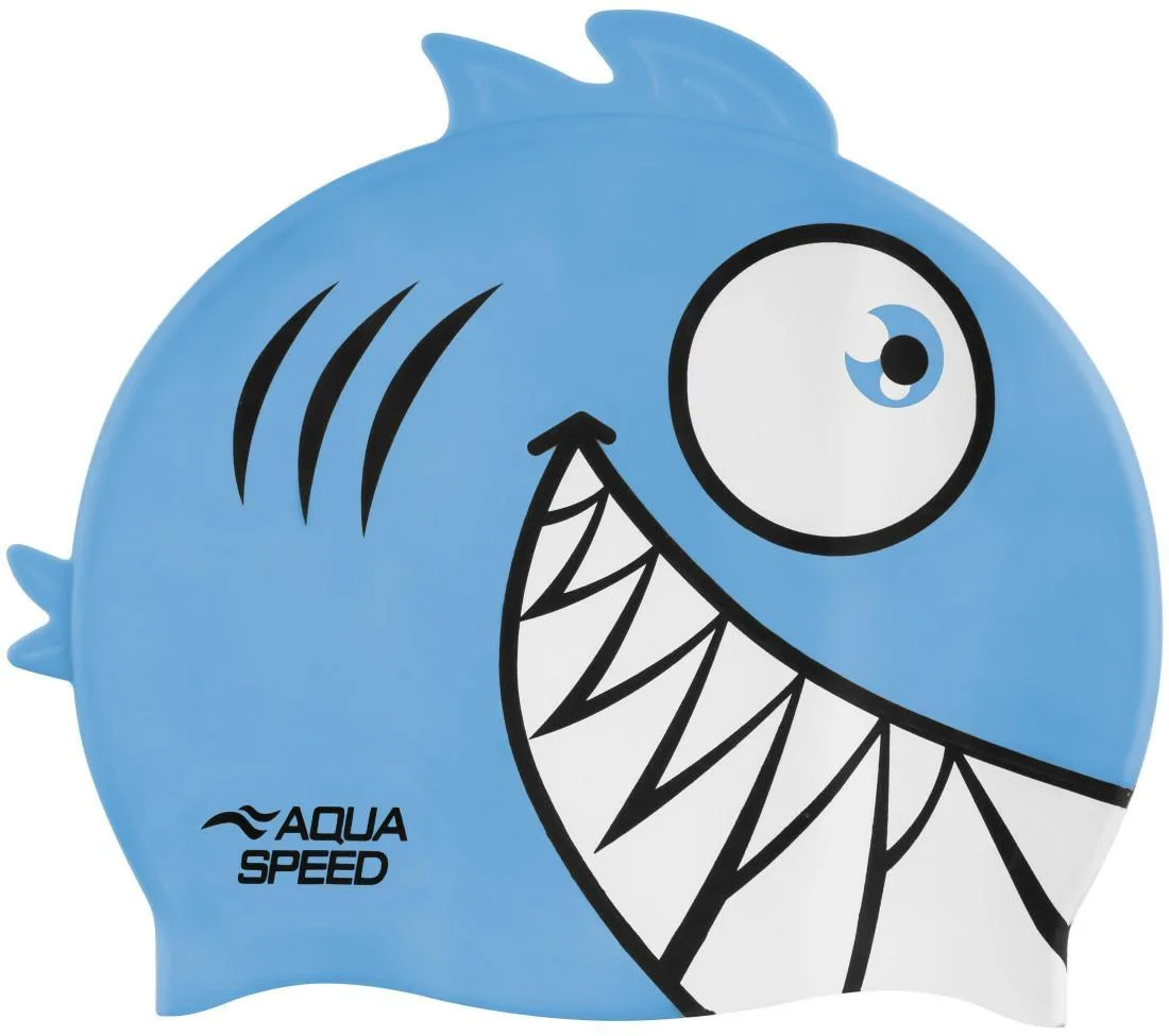 Шапка для плавання AQUA SPEED силіконова OSFM бірюзова для дітей