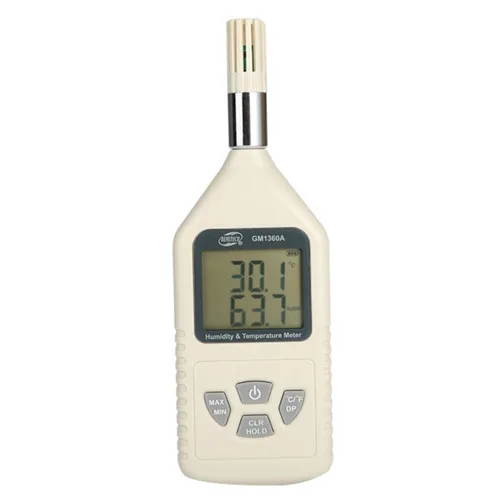 Термогігрометр Benetech GM1360A 0-100% -30-80°C пластик пило- та вологозахищений