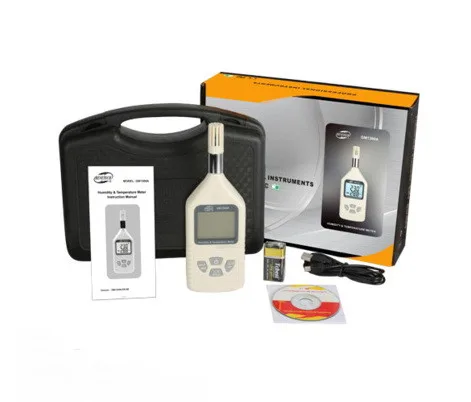Термогігрометр Benetech GM1360A 0-100% -30-80°C пластик пило- та вологозахищений
