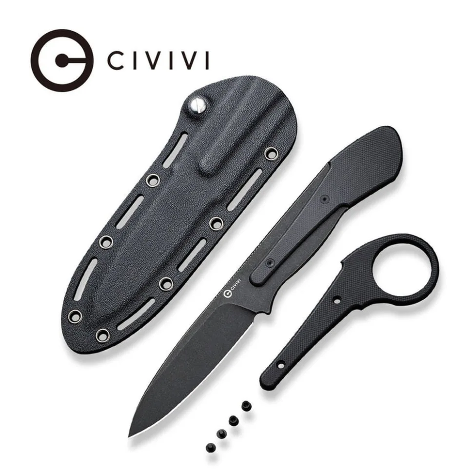 Ніж фіксований Civivi D2 95,2 мм G10 чорний