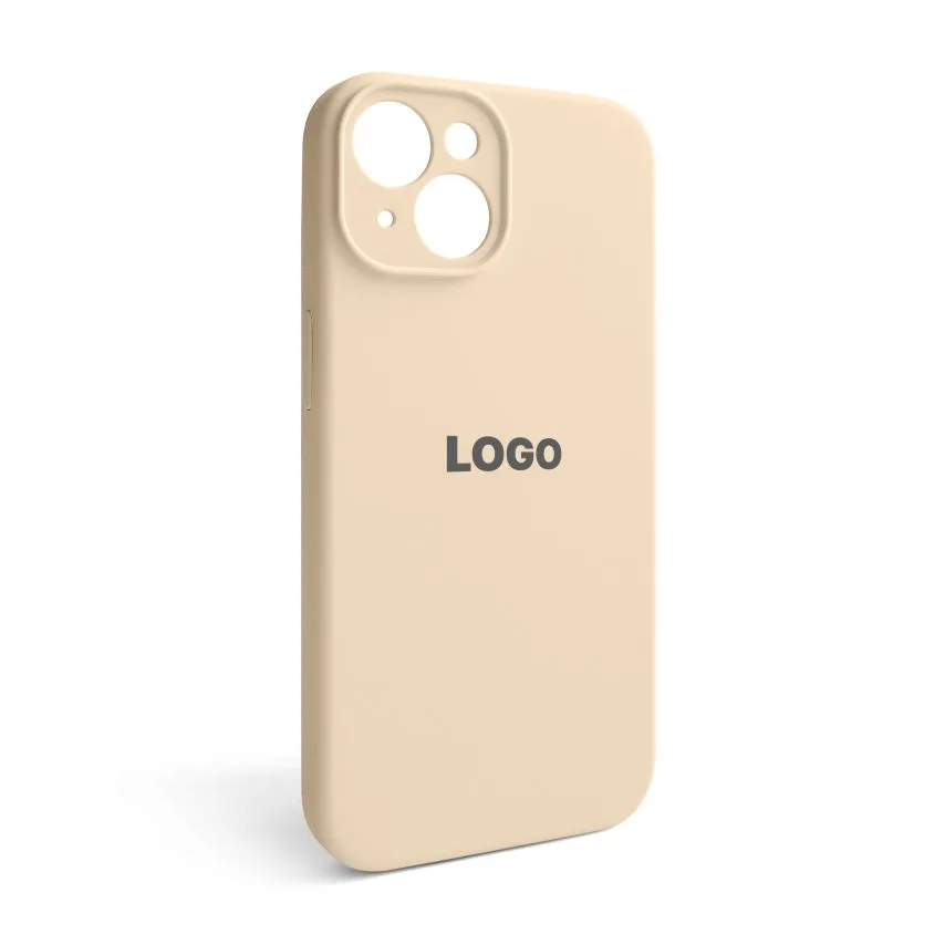Чохол Silicone Case для Apple iPhone 15 силіконовий закрита камера золотий