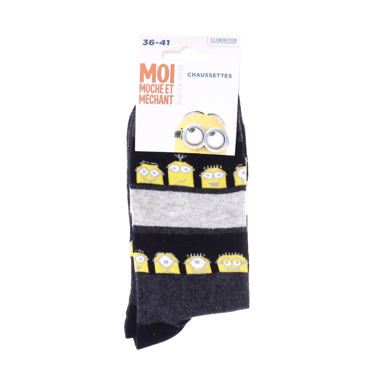 Шкарпетки MINIONS 66% хлопок 36-41 темно-серый