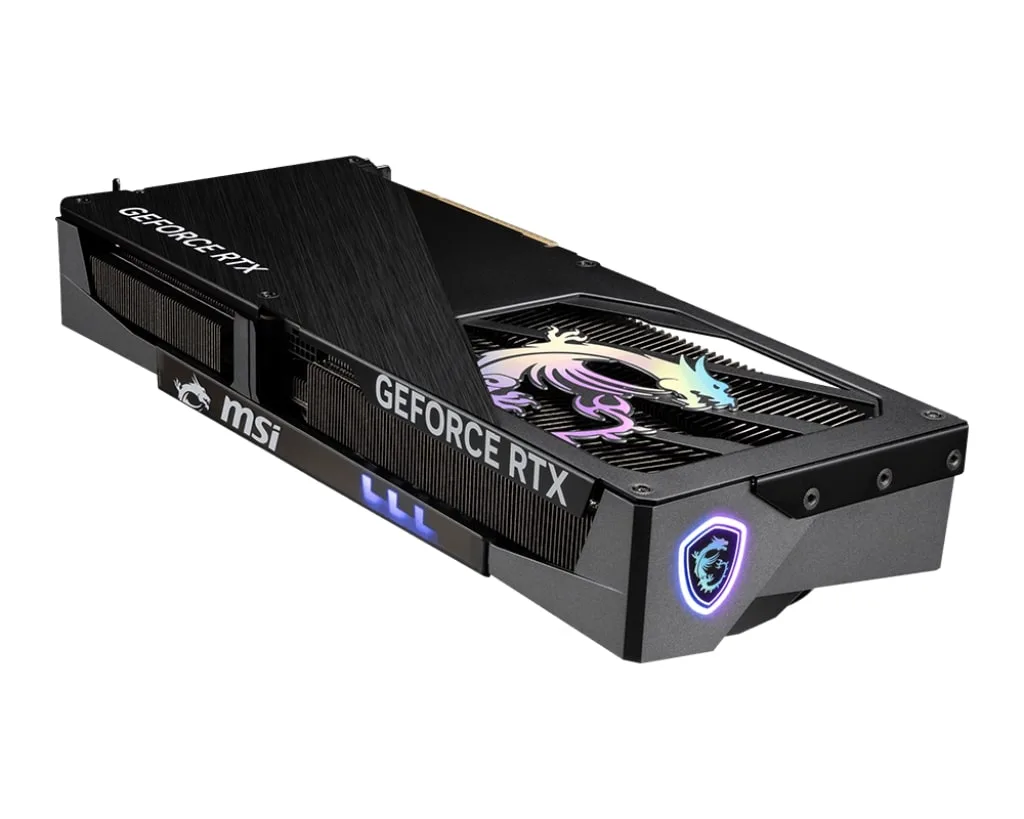Відеокарта MSI 12GB GDDR7 GAMING TRIO активне охолодження 3 вентилятори