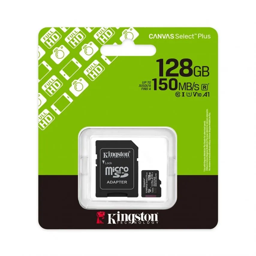 Карта пам'яті Kingston MicroSDXC 128GB Class 10 UHS-I з адаптером