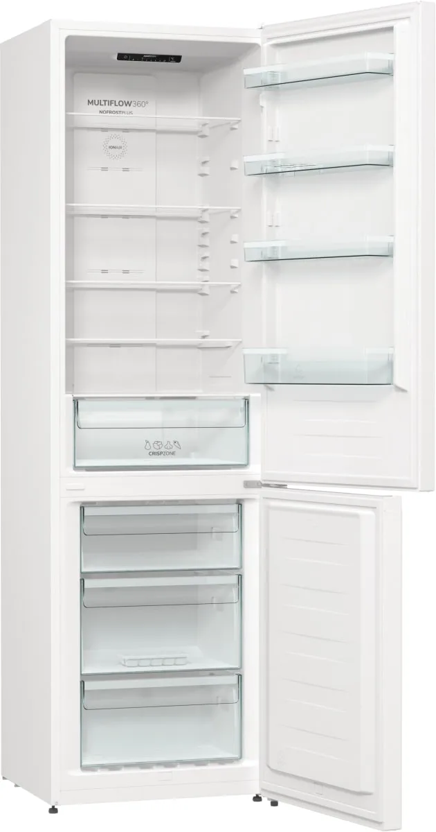 Холодильник Gorenje з нижньою морозильною камерою 2 двері NoFrost Plus для дому білий 331 л 38 дБ