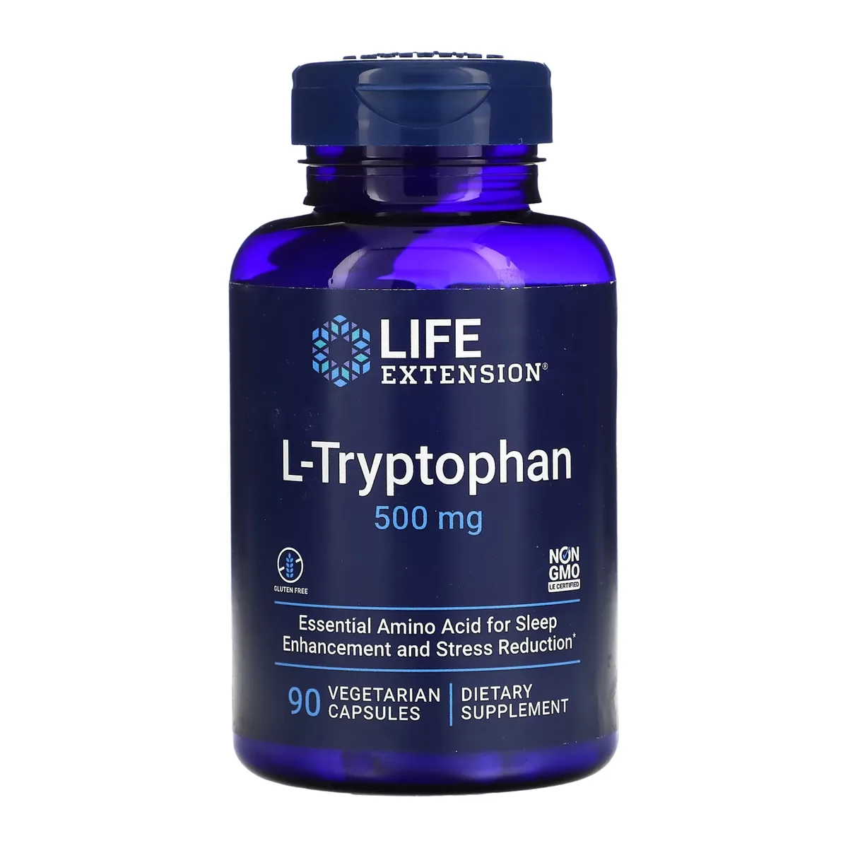 L-Триптофан 500мг Life Extension вегетаріанські капсули 90 шт