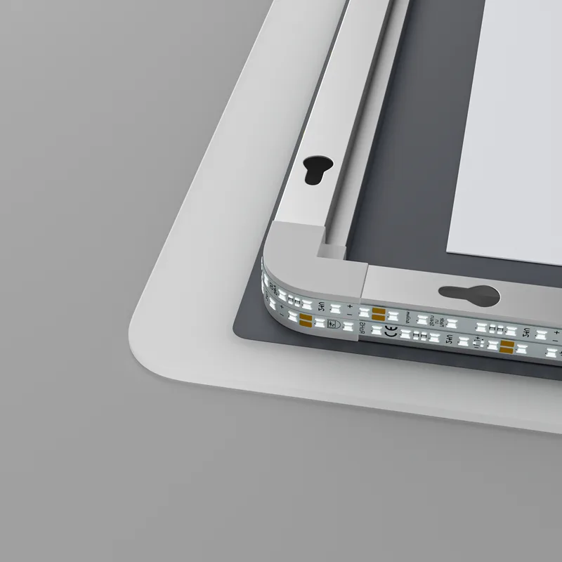 Дзеркало настінне OLIVARY 90х70 см LED підсвічуванням сенсорне безмідне