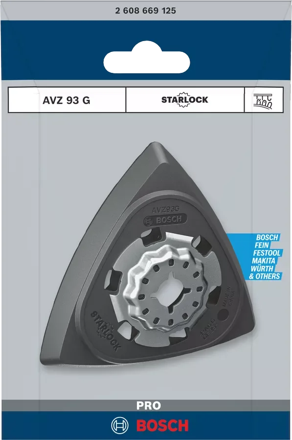 Шліфувальна платформа Bosch Professional AVZ 93 G 93мм для універсальних інструментів