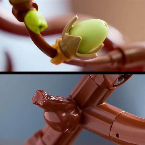 Конструктор LEGO Botanicals Гілки магнолії 435 деталей 26х28х6 см Білий Рожевий