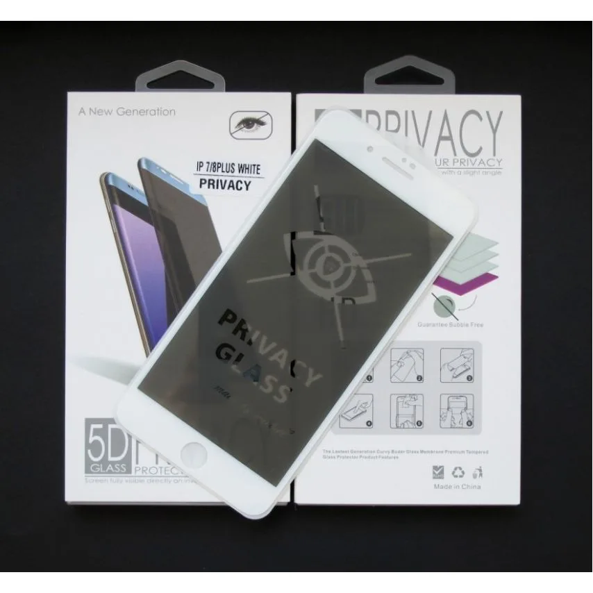 Захисне скло Privacy для Apple iPhone 7 8 SE 2020 SE 2022 0,3 мм Біле