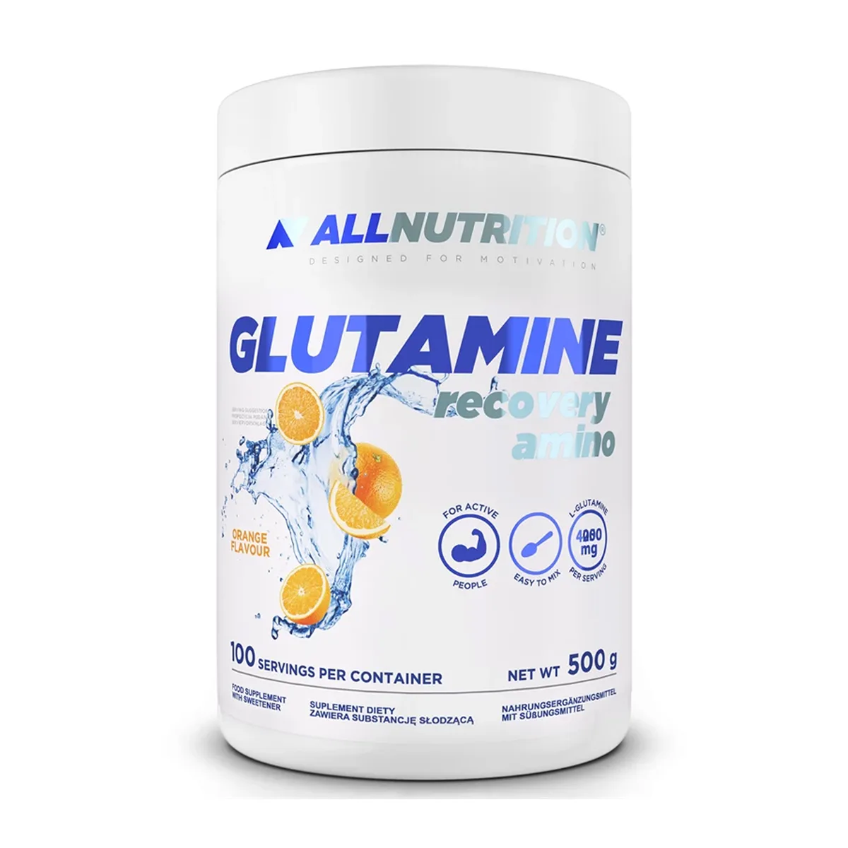 Глютамин Allnutrition 500 г порошок безвкусный