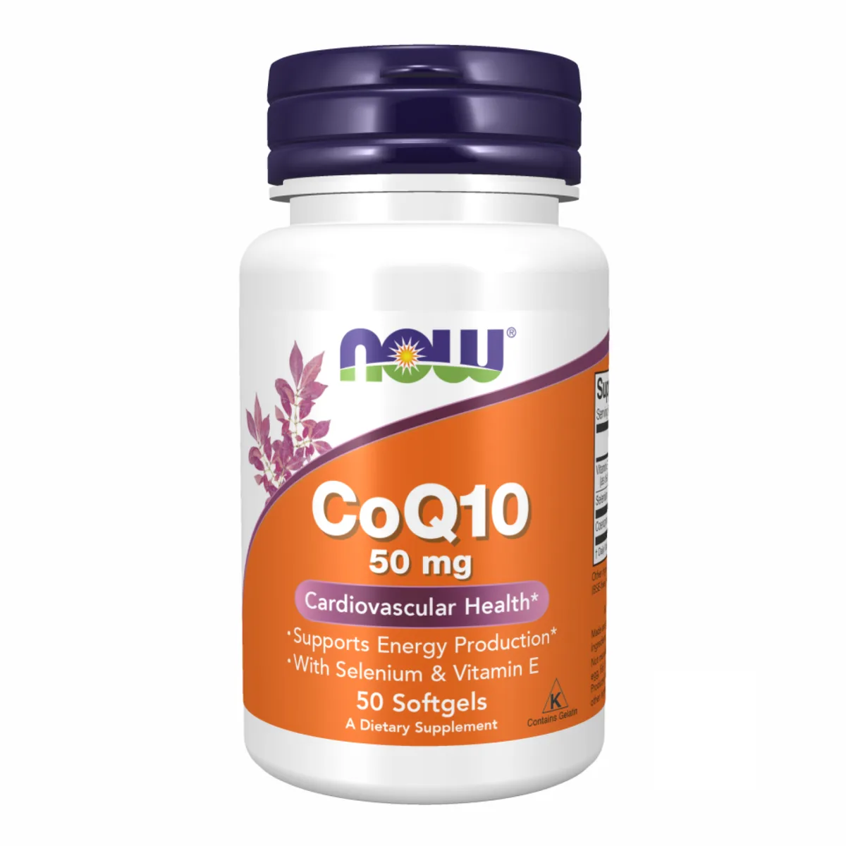 Коэнзим Q10 NOW Foods 50 мг 50 капсул желатиновые