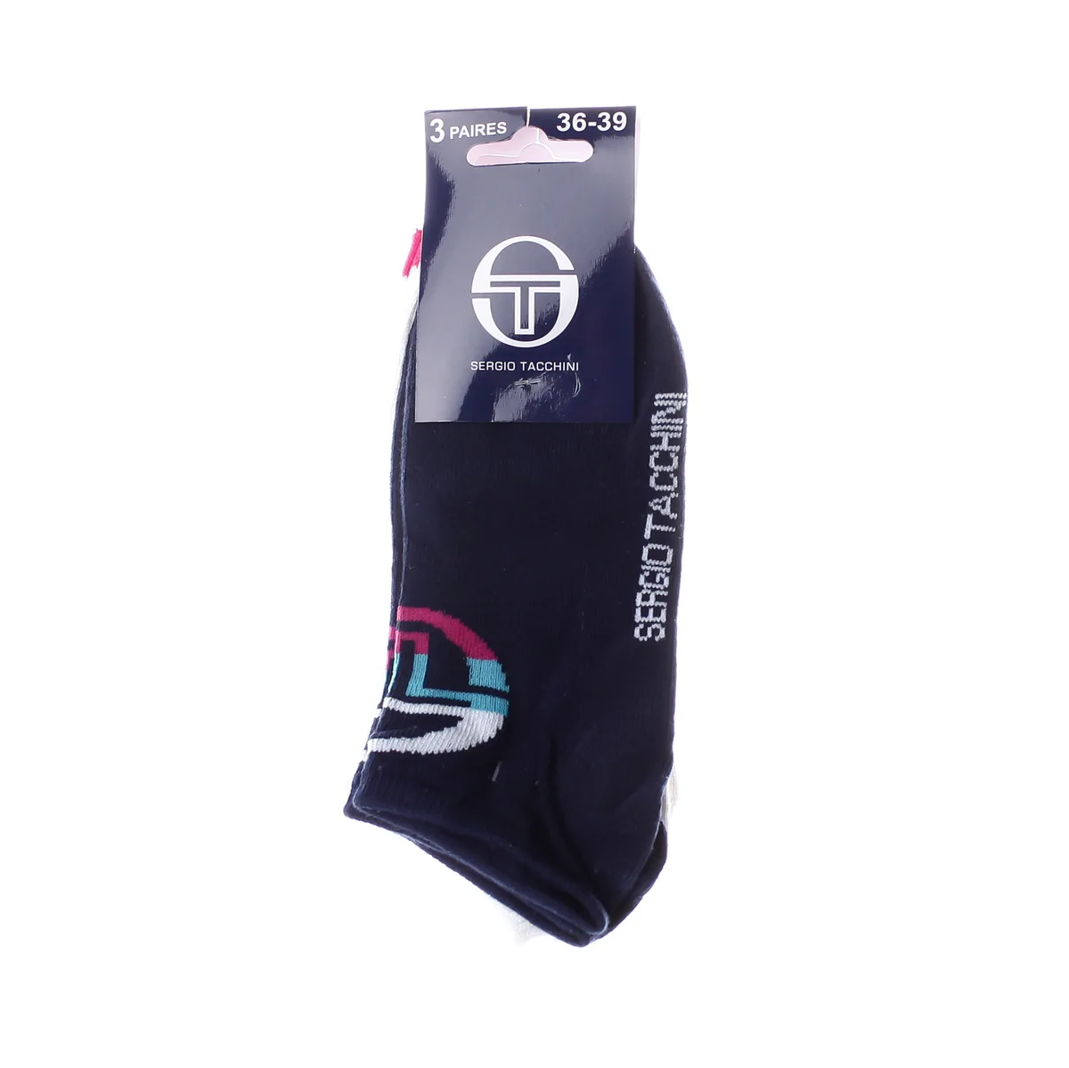 Шкарпетки Sergio Tacchini бавовна 27-30 білий синій