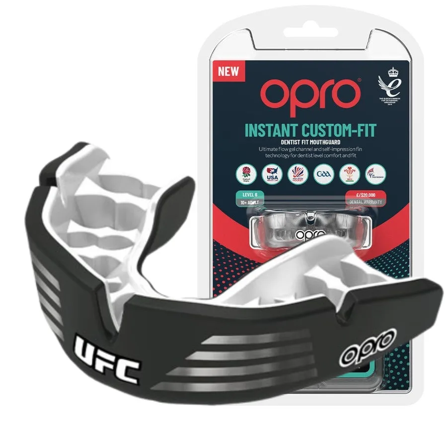 Капа OPRO Dental Grade тришарова доросла Silver/Black