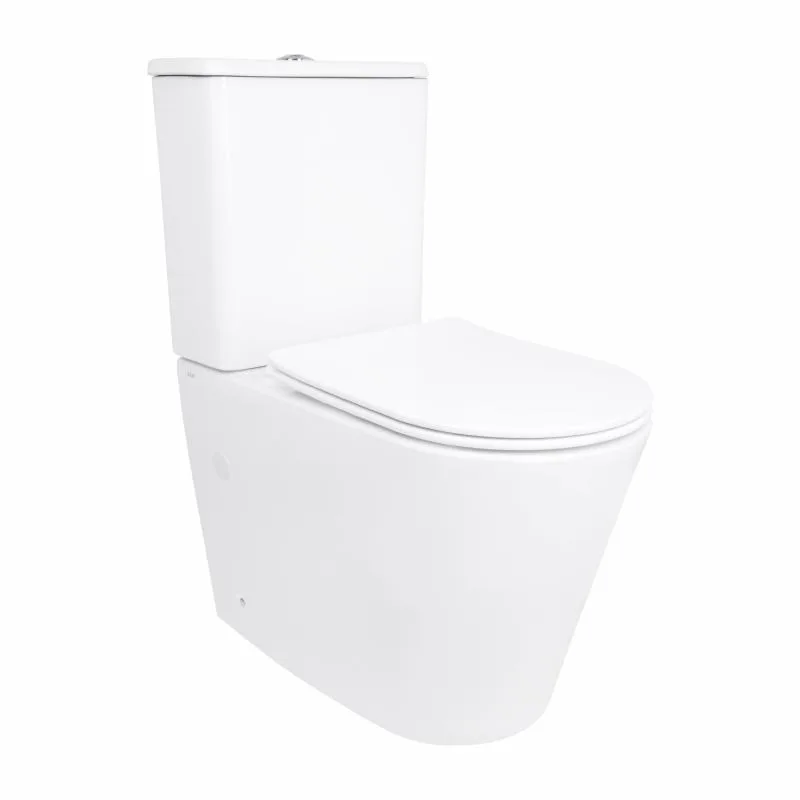 Унітаз підлоговий Qtap Arvin Ultra Quiet безобідковий кераміка 630х350х795 мм білий