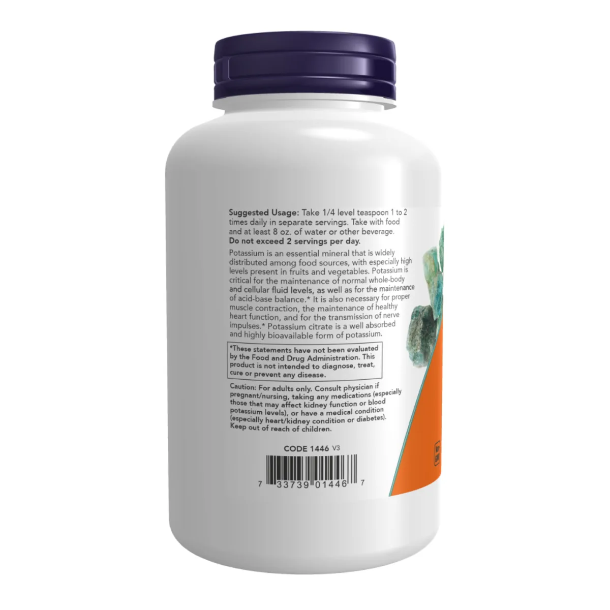Цитрат калия Now Foods порошок 340 г