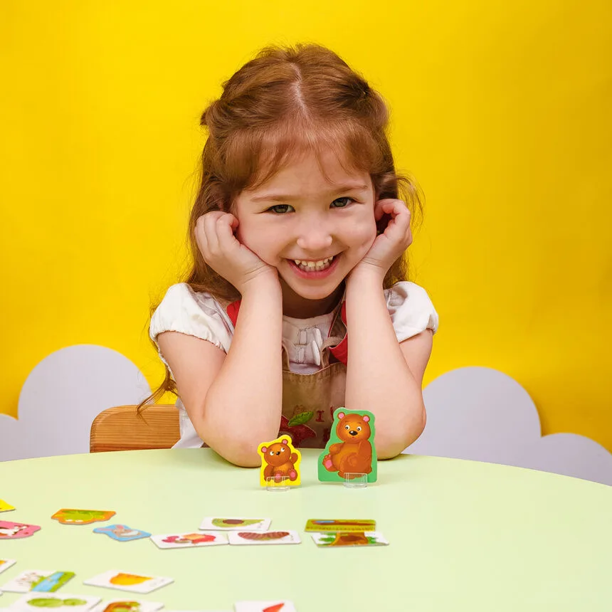 Настільна гра асоціації Vladi Toys картон 16 тварин 32 фішки мультіколор