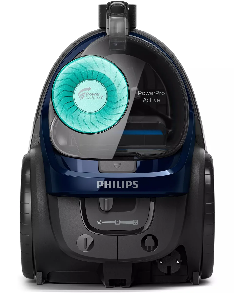 Пилосос Philips 5000 серії, контейнерний, 900 Вт, об'єм контейнера 1,5 л, фільтр HEPA, турбощітка, синій.