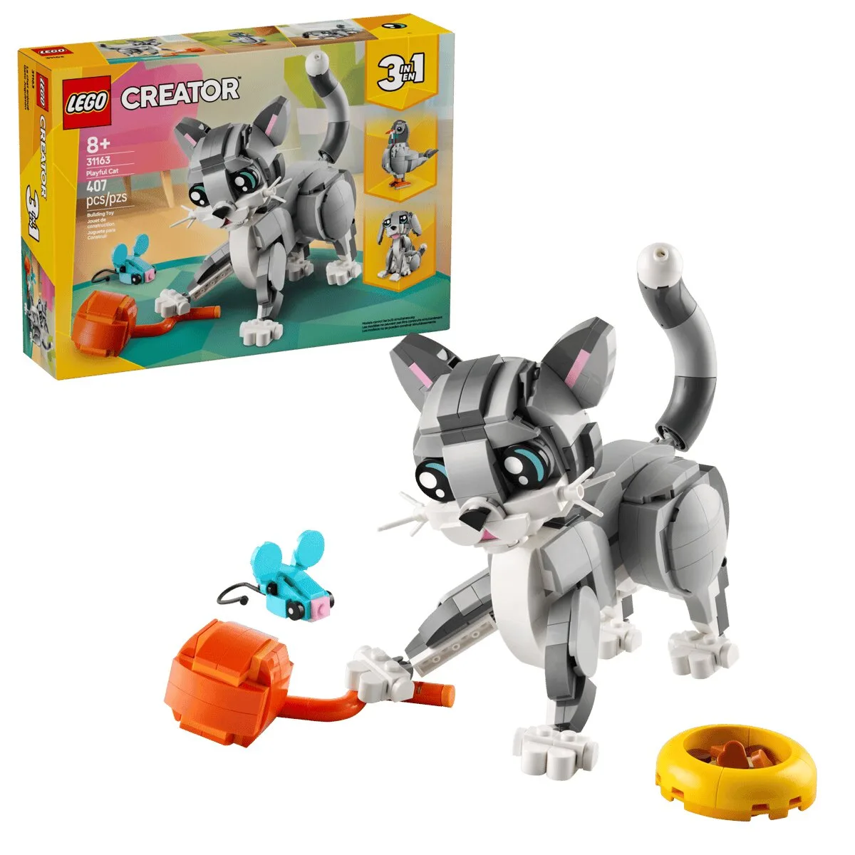 Конструктор LEGO Creator 3в1 для дітей від 8 років тварини різнокольоровий