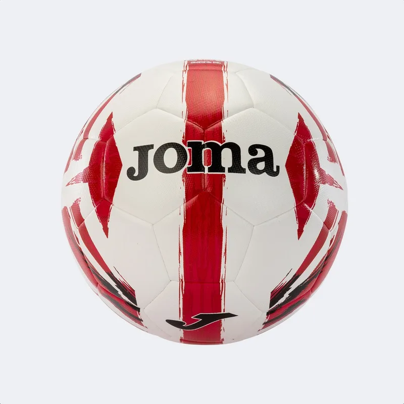 Футбольний м'яч Joma поліурітан 5 білий червоний