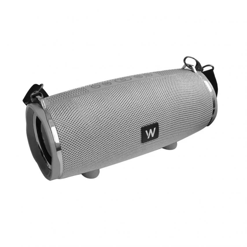 Портативна колонка WALKER Bluetooth 7Вт 2400мАг 230х94х98 мм Сіра