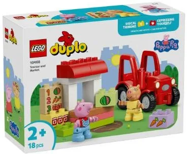 Конструктор LEGO DUPLO Peppa Pig Трактор 2+ років різнокольоровий