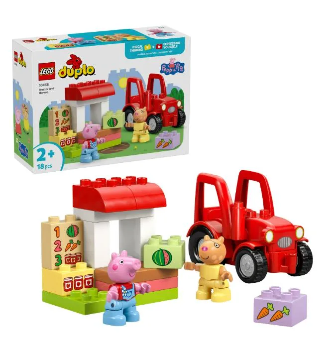 Конструктор LEGO DUPLO Peppa Pig Трактор 2+ років різнокольоровий